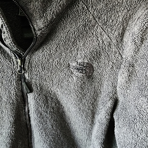 The North Face Silver Gray Fleece Full Zip Sweatshirt - Picture 3 of 6